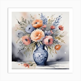 Flowers In a Vase Art Print