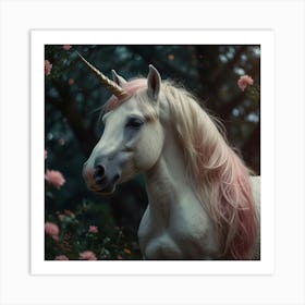 Unicorn In The Forest 10 Art Print