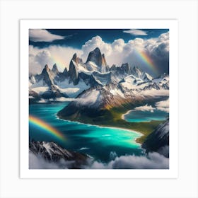 Rainbow Over Chile Art Print