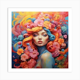 Flower Girl 2 Art Print