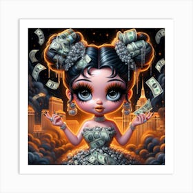 Betty Boop in Las Vegas Art Print