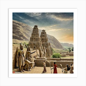 Firefly The Role Of Events And Celebrations In The Indus Valley Civilization Is Inferred From Archae (2) Art Print