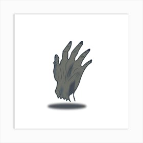 Zombie Hand out of grave Art Print