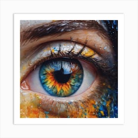 Colorful Eye Art Print