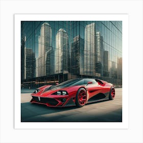 Supercar In The City 1 Art Print