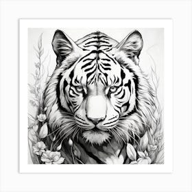 Tiger Tattoo Art Print