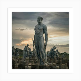 Statues Of War Art Print