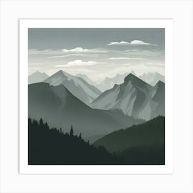 Mountain Landscape 5 Art Print