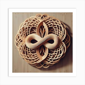 Ornate wooden carving 25 Art Print