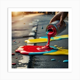 On The Street Art Print