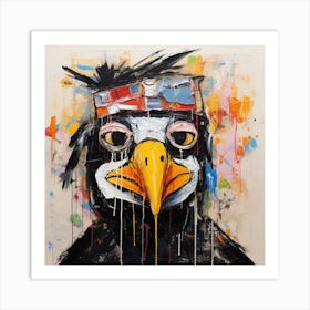 Crow ninja Art Print