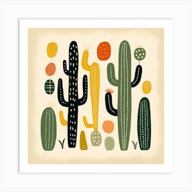 Cactus Illustration Art 88 Art Print