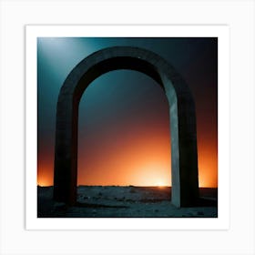 Archway At Night Art Print