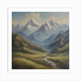 Mountain Landscape Art Print