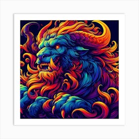 Psychedelic Monster Art Print