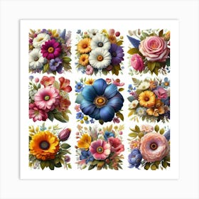 Floral Bouquet 1 Art Print