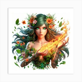 Goddess Of Fire Art Print