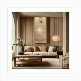 Ultra Realistic Photo Of Bali Inspired Cream Stone (12) Art Print