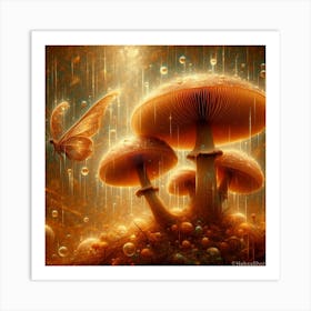 Mushroom Forest Art Print