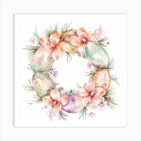 Easter Wreath Art Print