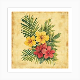 Hawaiian Flowers Art 8 Art Print