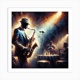 Jazz Musician 2 Art Print