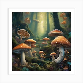 Forest dwellers Art Print