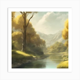 Landscape Painting Art Print