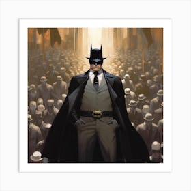 Richardvachtenberg Batman His Voice Loaded Up With Relentless D 66b1bb58 D5cc 4834 9c86 F91b1cc7c7b8 Art Print