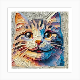 A happy cat Art Print