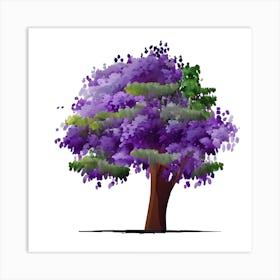 Purple Tree Art Print