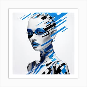 Futuristic Woman 6 Art Print