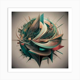 A Stunning Abstract Wall Art Featuring An Intricat Zeegm2bnryki6dnl7rfi0w C Q Qzdytbemur3ap145qg Art Print