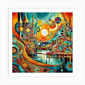 Abstract Painting 4 Art Print