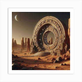 Alien Spaceship Art Print