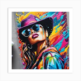 Girl In A Hat 1 Art Print