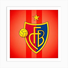 FC Basel 1893 Logo Wall Art 12 Art Print