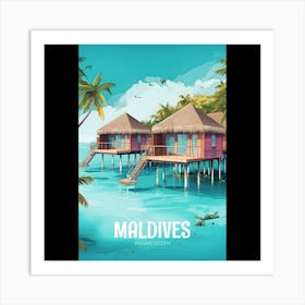 Maldives Art Print