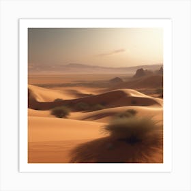 Desert Landscape - Desert Stock Videos & Royalty-Free Footage 28 Art Print