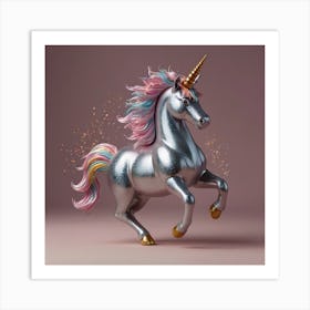 Unicorn 3d Illustration Art Print