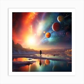 Planets In Space Art Print