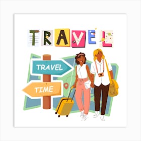 Travel Time Art Print