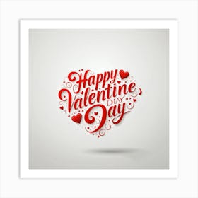 Happy Valentine Day Art Print