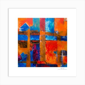 Contemporary art, modern art, mixing colors together, hope, renewal, strength, activity, vitality. American style.55 Art Print