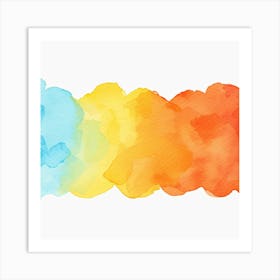 Watercolor Splatters Art Print