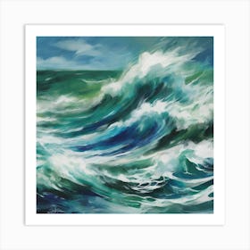 Ocean Waves 1 Art Print