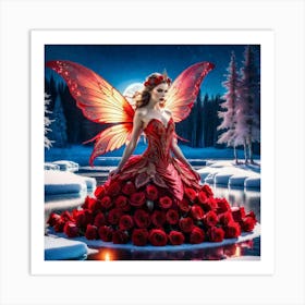 Red Fairy 1 Art Print