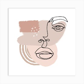 Woman'S Face 3 Art Print