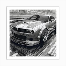 Dodge Challenger Art Print