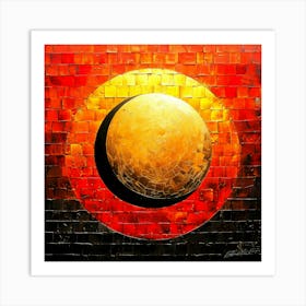 Eclipse Lunaire - Lunar Year Golden Art Print